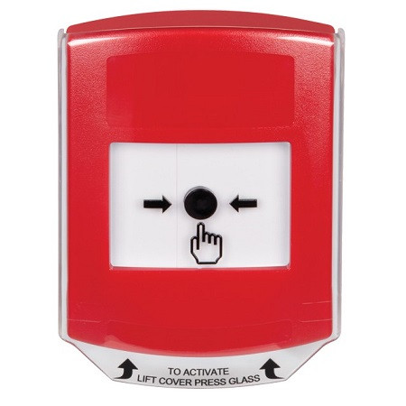 GLR021NT-EN STI Red Indoor Only Shield Key-to-Reset Push Button with No Text Label English
