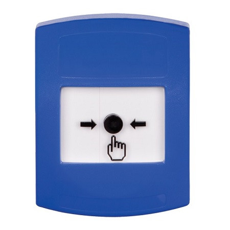 GLR401NT-ES STI Blue Indoor Only No Cover Key-to-Reset Push Button with No Text Label Spanish