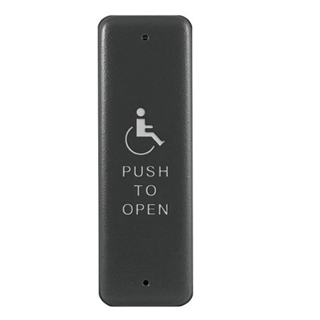 941HPBLU - MO Dormakaba RCI Narrow Blue Plate Momentary Handicap PTO 1.5" x 4.75" x 32D