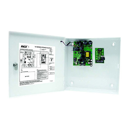 10-1-FPD Dormakaba RCI 1.5 Amp Power Supply w/ Fire Panel Disconnect - 12VDC/1.5 Amps or 24VDC/1 Amp
