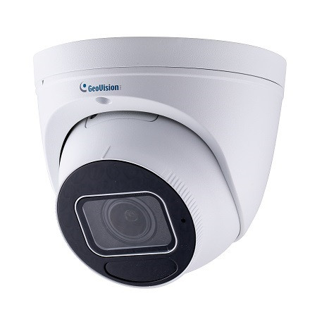 GV-EBD8813 Geovision 2.8~12mm Motorized 20FPS @ 8MP Outdoor IR Day/Night WDR Eyeball IP Security Camera 12VDC/PoE