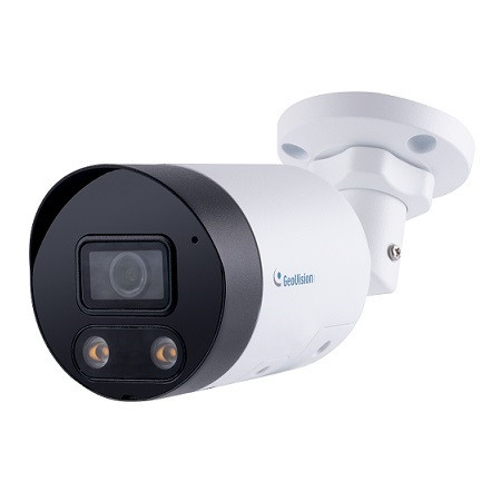 GV-TBL8804 Geovision 4mm 20FPS @ 8MP Full Color Outdoor White Light Day/Night WDR Bullet IP Security Camera 12VDC/PoE