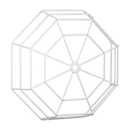 STI-9635 STI Small Wire Cage for Clocks 12" Max Object Diameter at 3.65" Max Depth - White