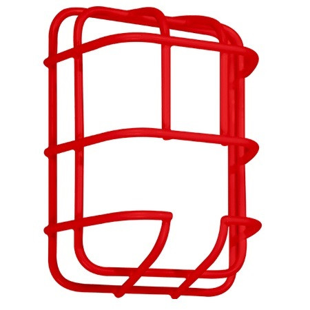 STI-9762-R STI Horn/Strobe Wall Mounted Wire Guard 6.2" H x 4.76" W x 2.5" D - Red