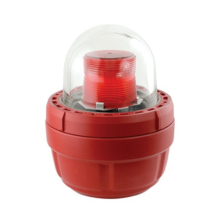 1430515 Potter FSEX-24PMB-MOD Explosion-Proof Strobe Light Haz Areas (Div1) 24VDC Red with Blue lens