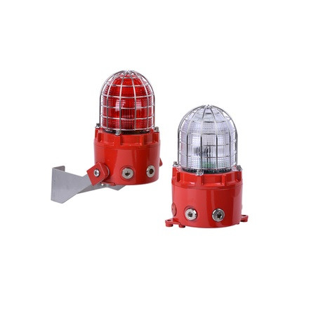 1430565 Potter E2 D1xB2X21 Explosion Proof Xenon Strobe Beacon 21 Joules 24VDC - Red Enclosure - Clear Lens