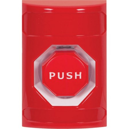 SS2002NT-EN STI Red No Cover Key-to-Reset (Illuminated) Stopper Station with No Text Label English