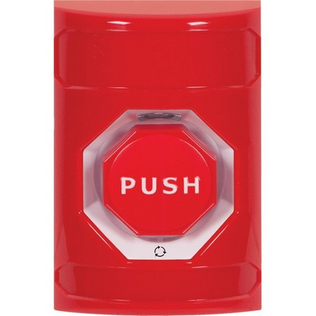 SS2009NT-EN STI Red No Cover Turn-to-Reset (Illuminated) Stopper Station with No Text Label English