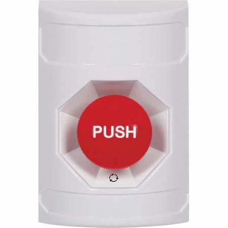 SS2301NT-EN STI White No Cover Turn-to-Reset Stopper Station with No Text Label English