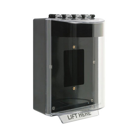 STI-13420NK STI Universal Stopper with Horn, Enclosed Back Box, Sealed Mounting Plate, No Label