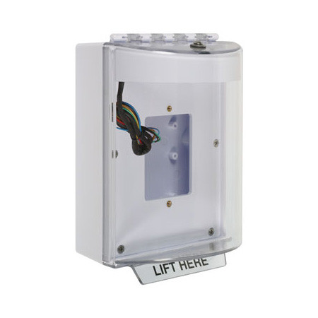 STI-13530NW STI Universal Stopper with Horn and Relay, Enclosed Back Box, Open Mounting Plate, No Label