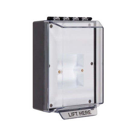 STI-14800NK STI Universal Stopper Low Profile without Horn Housing, Enclosed Back Box & European Sealed Mounting Plate, No Label