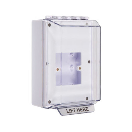 STI-14900NW STI Universal Stopper Low Profile without Horn Housing, Enclosed Back Box & European Open Mounting Plate, No Label