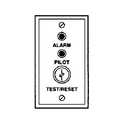 1000253 Potter MS-KA/P/R Red Remote Alarm LED Green Pilot LED and key-operated Test/Reset