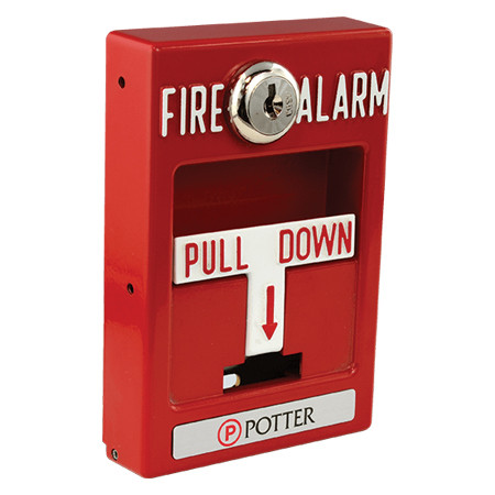 3992721 Potter PAD 100-PSSA Addressable Pull Station Single Action