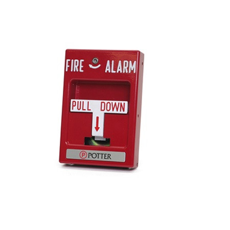 1000451 Potter P32-1T-KL Pull Station Single Action - Key Reset