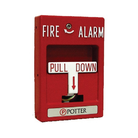 1000402 Potter RMS-1T-WP-KL Weather Proof Single Action Key Reset Pull Station