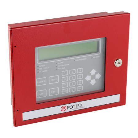 3992749 Potter RA-6500LG LCD Annunciator Flush Mount - LIGHT GRAY