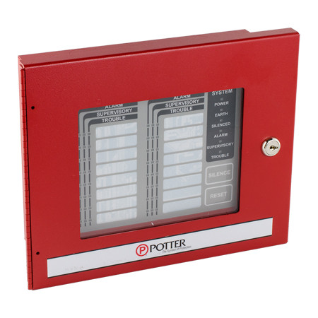 3992727 Potter LED-16F 16 Zone LED Annunciator Flush Mount