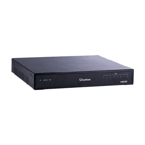 88-SNVR811-2TB Geovision GV-SNVR0811 8 Channel at 4K (2160p) NVR 80Mbps Max Throughput w/ Built-in 8 Port PoE Switch - 2TB
