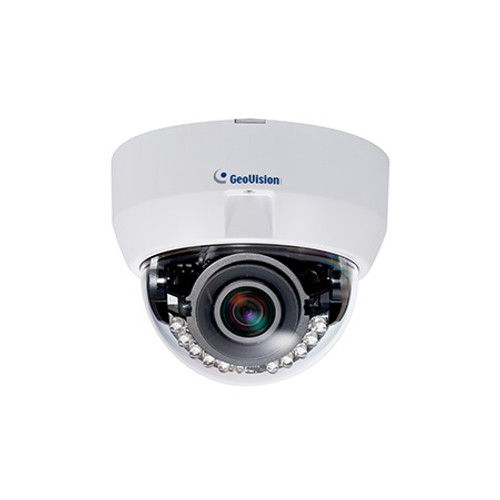 GV-EFD5101 Geovision 3~9mm Varifocal 30 FPS @ 2592 x 1944 Indoor IR Day/Night WDR Dome IP Security Camera 12VDC/PoE