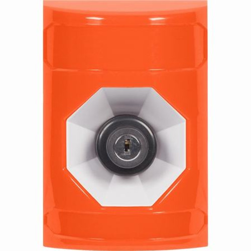 SS2503NT-EN STI Orange No Cover Key-to-Activate Stopper Station with No Text Label English
