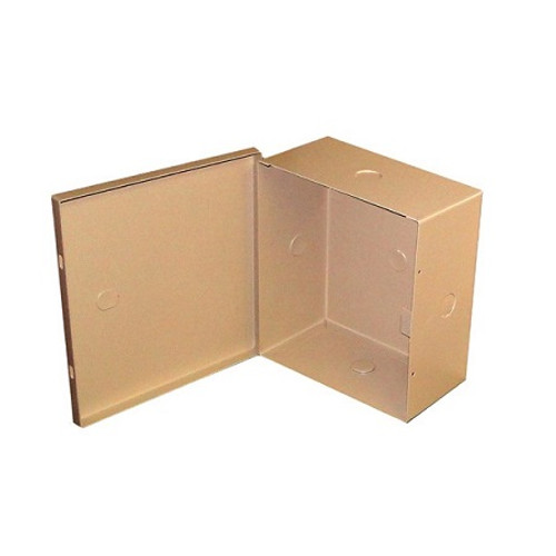 BW-98B Mier UL Listed NEMA Type 1 Indoor 7" W x 8" H x 3.5" D Metal Electrical  Enclosure - Beige