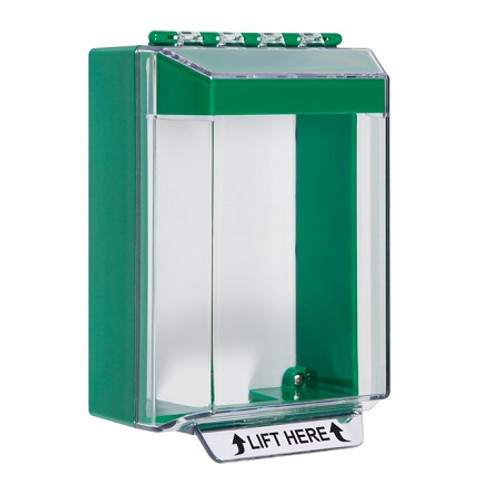 STI-14210NG STI Universal Stopper Low Profile Cover Surface Mount and Hood - No Label - Green