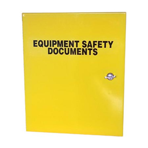 BW-DocBox2Y Mier 11" W x 15" H x 4" D Document LockBox - Equipment Safety Documents Label - Yellow