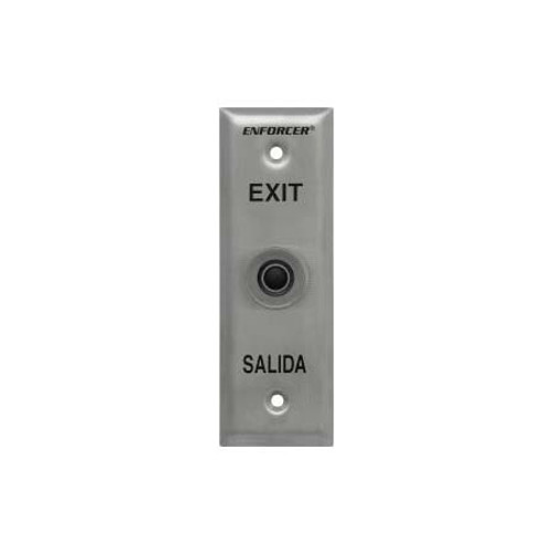 SD-7101KBPE1Q Seco-Larm Black Button Slimline Request-To-Exit Plate