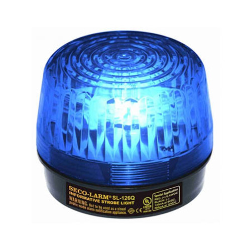 SL-126-A24Q/B Seco-Larm Blue Strobe Light 6-24VDC SL-126-A24Q/B Seco-Larm Blue Strobe Light 6-24VDC