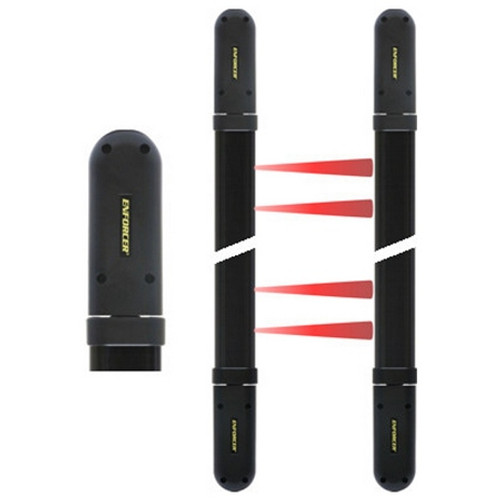 E-9643-4B190Q Seco-Larm Long-Range Barrier Sensor Four Pairs of Beams Black Enclosure