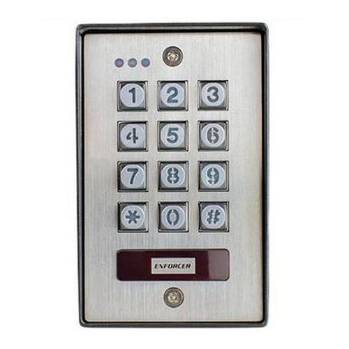 SK-1123-SPQ Seco-Larm Surface-Mount Outdoor Illuminated Stand-Alone Keypad with proximity reader