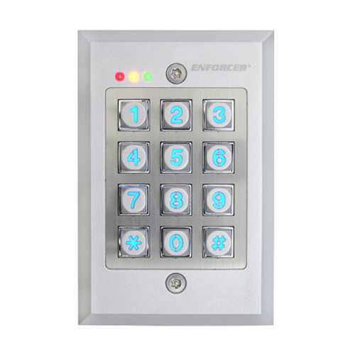 SK-1123-FDQ Seco-Larm Vandal Resistant Flush-Mount Access Control Keypad