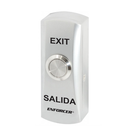 PB-5318-SQ Seco-Larm Vandal-Resistant Metal Pushbutton Switch - Flush-Mount with Backbox