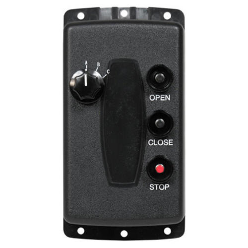 190-110008 Linear 3-Button 3-Door Open-Close-Stop Stationary Transmitter - 288 MHz