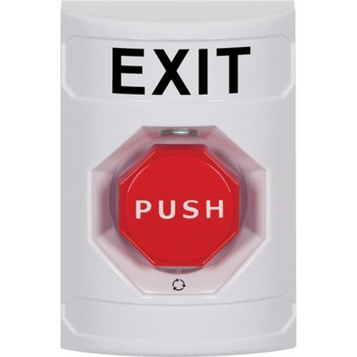 SS2309XT-EN STI White No Cover Turn-to-Reset (Illuminated) Stopper Station with EXIT Label English