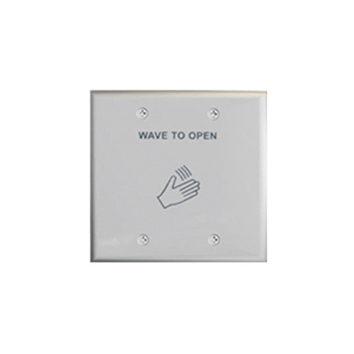 913 x W Dormakaba RCI Touch less Push Plate Includes Single and Double Gang White Face Plates