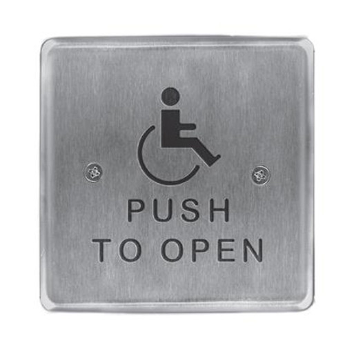 946H475-MO x 32D Dormakaba RCI 4.75" Square Plate with Handicap Logo, Momentary x 32D