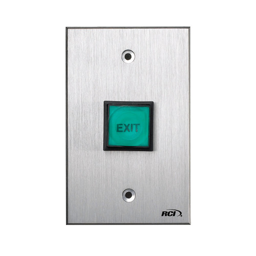 975-TD-05 x 40 Dormakaba RCI Electronic Time-Delay Push Button Brushed Anodized Dark Bronze Faceplate 12VDC