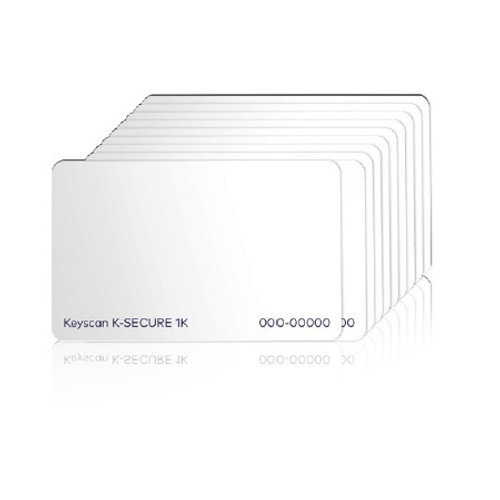 K-SECURE1K10 Dormakaba Rutherford Controls Keyscan 1K Memory ISO Contactless Secure Smartcard - 10 Pack