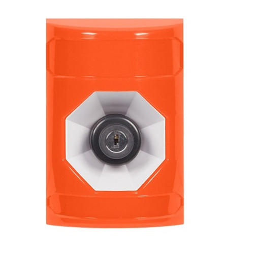 SS2503NT-ES STI Orange No Cover Key-to-Activate Stopper Station with No Text Label Spanish