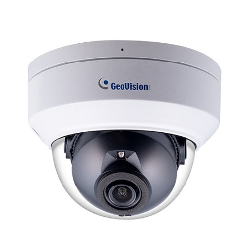 GV-TDR8805 Geovision 2.8mm 20FPS @ 8MP Outdoor IR Day/Night WDR Dome IP Security Camera 12VDC/PoE