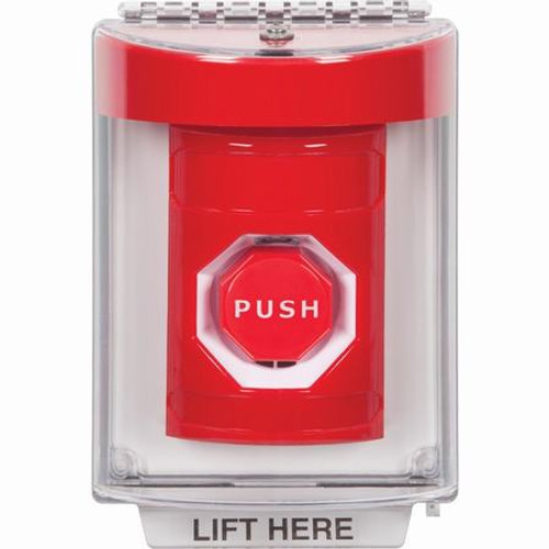 SS2045NT-EN STI Red Indoor/Outdoor Flush w/ Horn Momentary (Illuminated) Stopper Station with No Text Label English