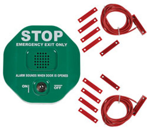 STI-6402-G STI Exit Stopper Multifunction Door Alarm for Double Door - Green