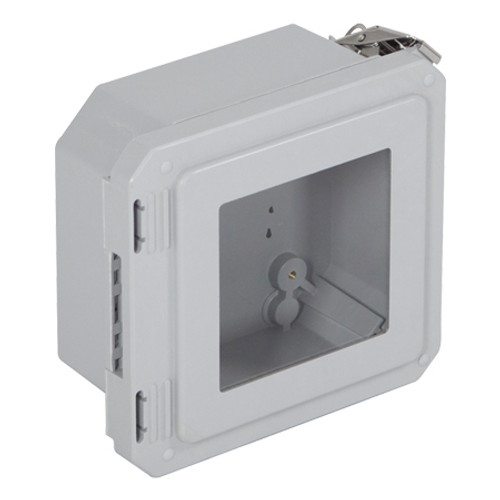 EF080804-W STI EnviroArmour Fiberglass Enclosure - 8.74" H x 8.74" W x 4.06" D - Clear Window - Non-Returnable