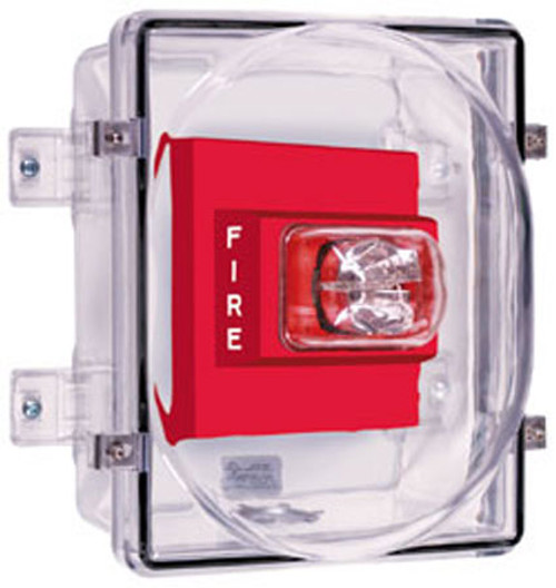STI-1221B STI Strobe Damage Stopper and Enclosed Backbox with Double-Gang Outlet Box