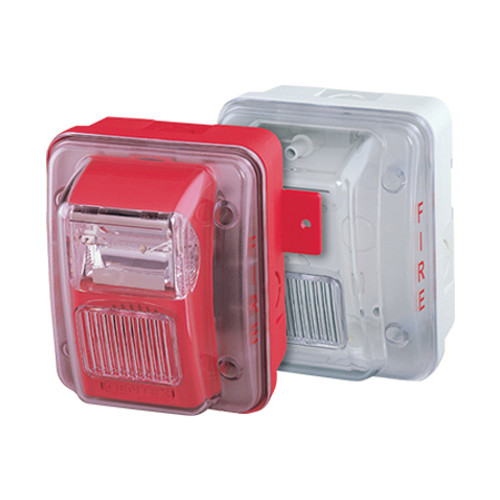 4890056 Potter SLP-24PWR-WP Strobe Plain Red Low Profile Weather Proof