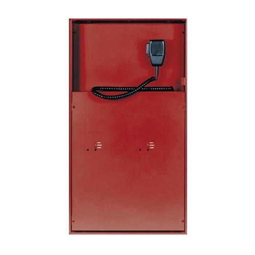 EVAX-200R-16Z Evax by Potter 200 Watt Voice Evacuation Panel with DMR and 16 Class B Speaker Zones - Red