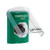 SS2123EX-EN STI Green Indoor Only Flush or Surface Key-to-Activate Stopper Station with EMERGENCY EXIT Label English